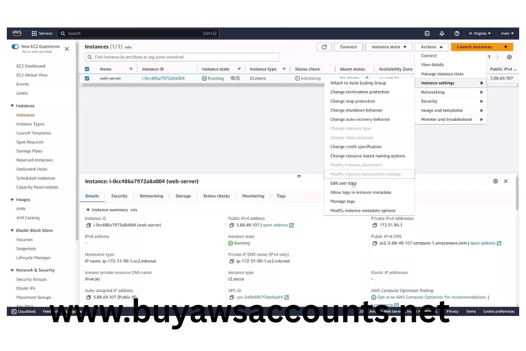 AWS account for sale