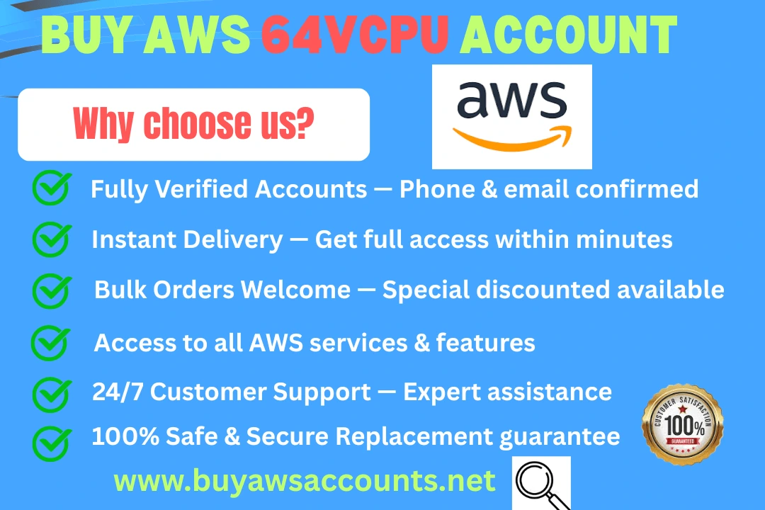 Buy AWS 64vCPU Accounts