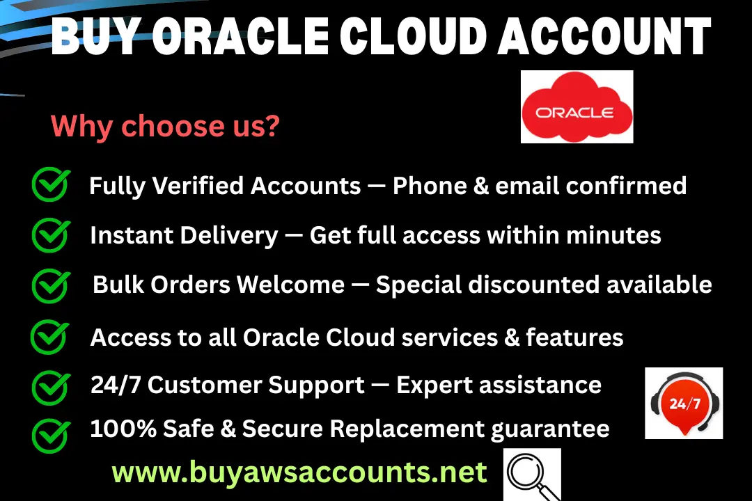 Buy Oracle Cloud Account