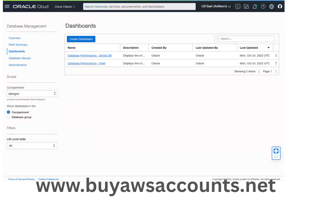 Buy Oracle Cloud Account