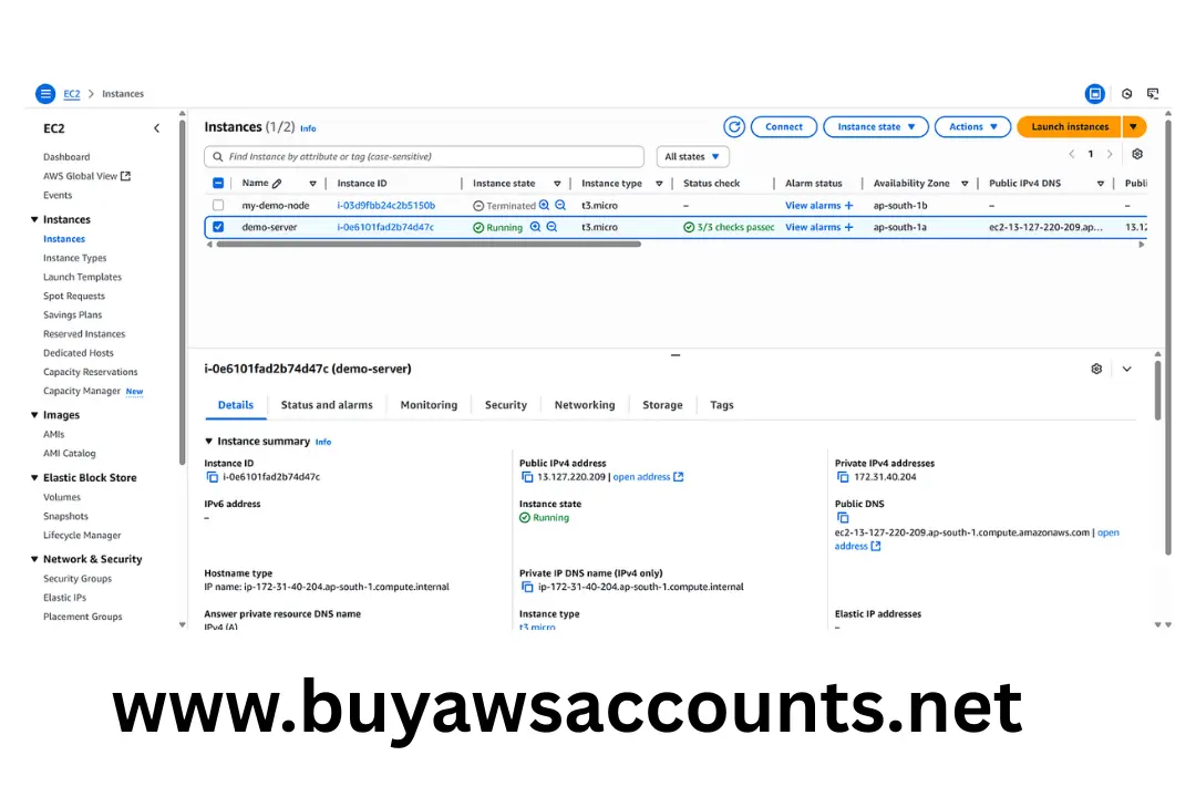 buy Aws account