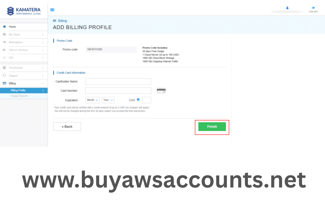 buy Kamatera account