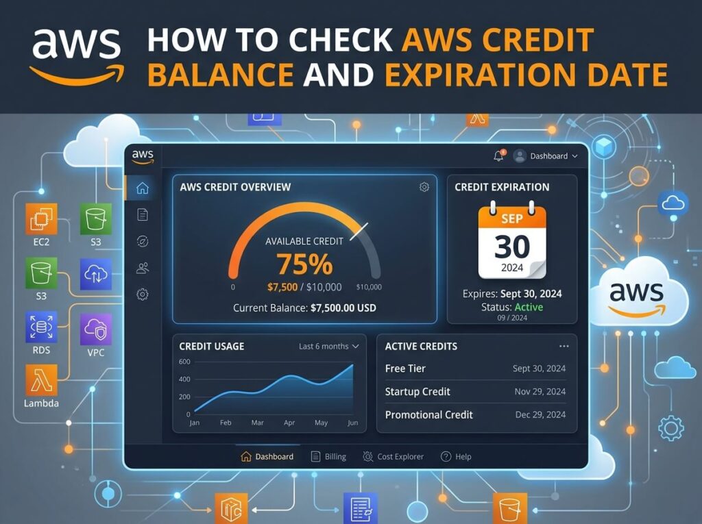 How to Check Your AWS Credit Balance and Expiration Date